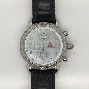 Michele CSX Chronograph Diamond Bezel Ladies Watch